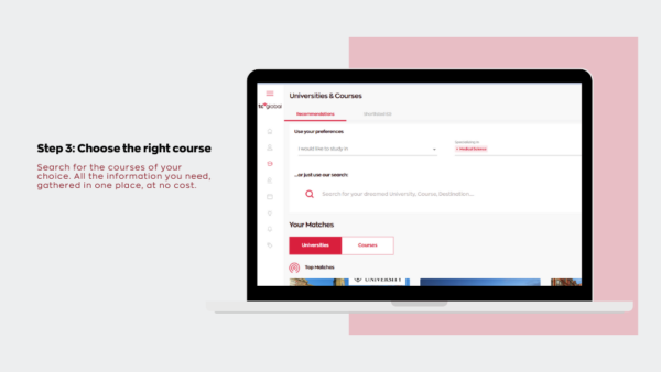 Step 3: Choose the right course Step 3: Choose the right course