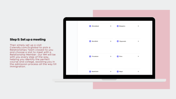 Step 5: Set up a meeting Step 5: Set up a meeting