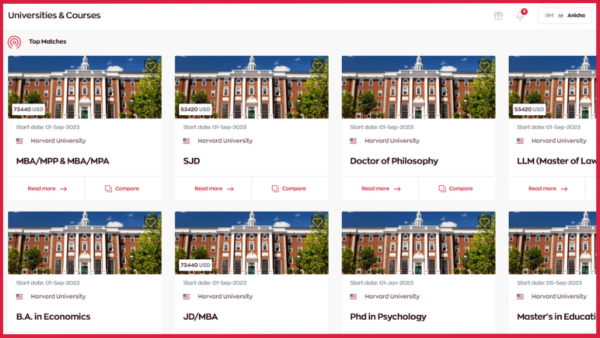 Universities and courses Universities and courses