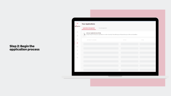 step 2: Begin the application proocess step 2: Begin the application proocess